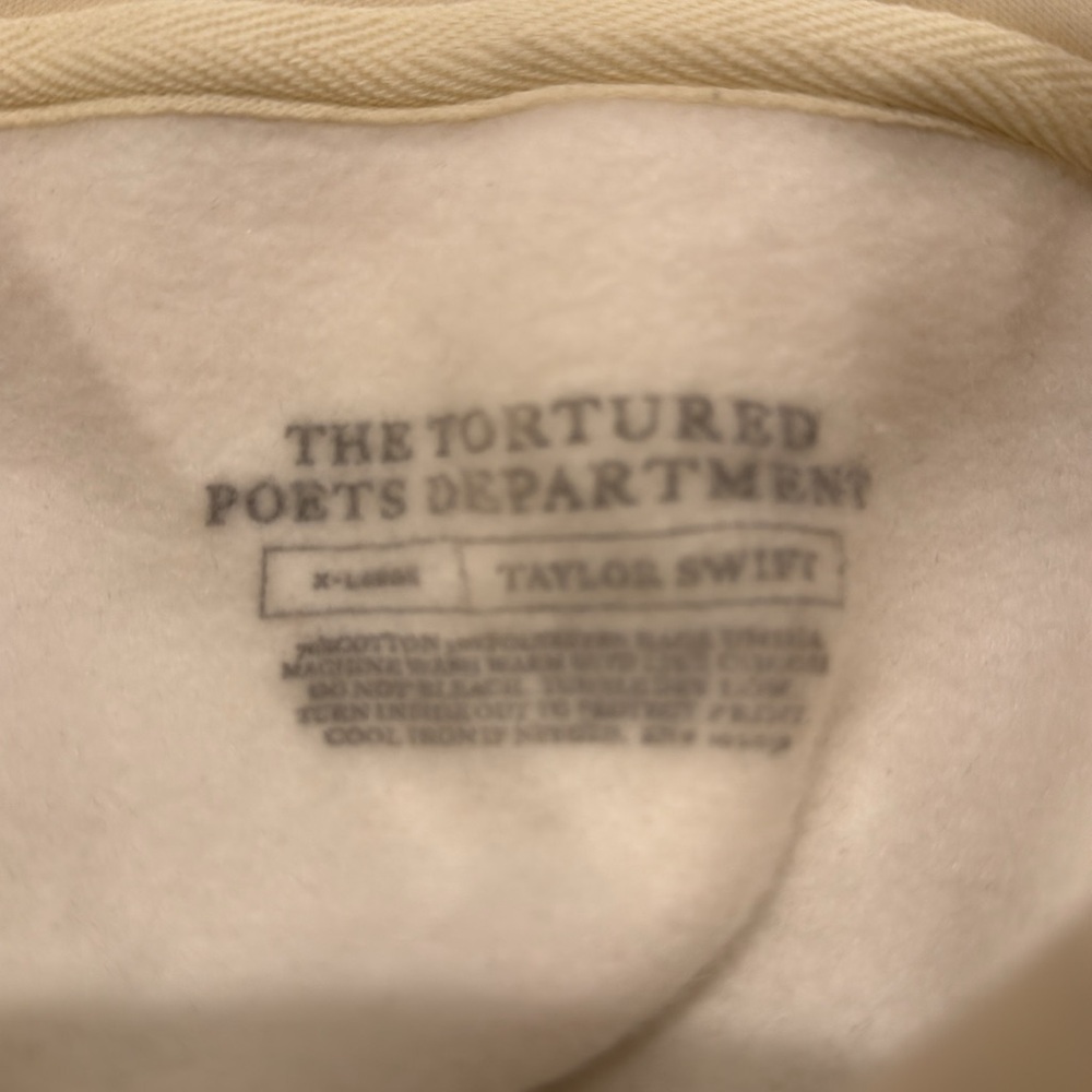 Taylor Swift: TTPD Tortured Poets Department The Manuscript Edition Hoodie - Picture 4 of 4